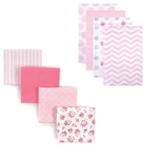imageFlannel Receiving Blanket 8PackPink ChevronTiara