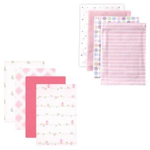 imageFlannel Receiving Blanket 8PackPink DotsBird