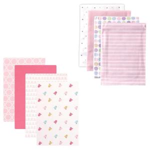 imageFlannel Receiving Blanket 8PackPink DotsBirdies