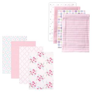 imageFlannel Receiving Blanket 8PackPink DotsFloral