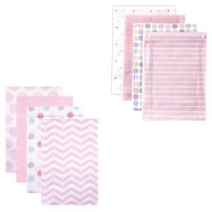 imageFlannel Receiving Blanket 8PackPink DotsPink Chevron