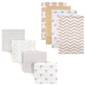 imageFlannel Receiving Blanket 8PackTan ChevronKoala