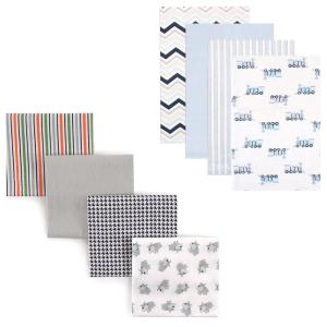 imageFlannel Receiving Blanket 8PackTrainsDog
