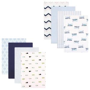 imageFlannel Receiving Blanket 8PackTrainsTurtles