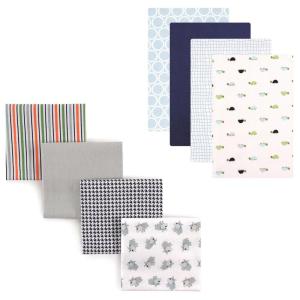 imageFlannel Receiving Blanket 8PackTurtlesDog