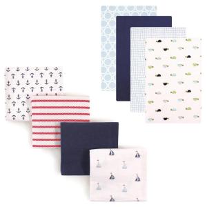 imageFlannel Receiving Blanket 8PackTurtlesSailboats