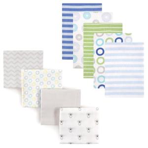imageFlannel Receiving Blanket 9PackBlue CirclesKoala