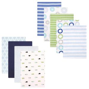 imageFlannel Receiving Blanket 9PackBlue CirclesTurtles