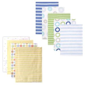 imageFlannel Receiving Blanket 9PackBlue CirclesYellow Dots