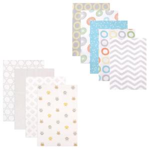 imageFlannel Receiving Blanket 9PackGray ChevronOwls