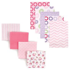 imageFlannel Receiving Blanket 9PackPink ChevronGarden