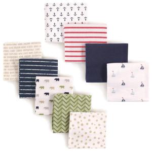 imageFlannel Receiving Blanket 9PackRhinoSailboats