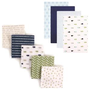 imageFlannel Receiving Blanket 9PackRhinoTurtles