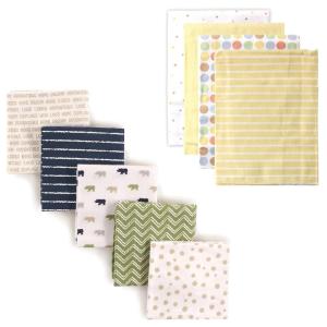 imageFlannel Receiving Blanket 9PackRhinoYellow Dots