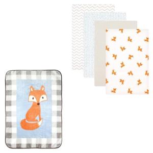 imageHigh Pile Blanket ampamp Flannel Blanket 4PackFox