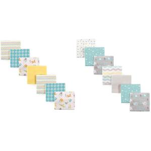 imageLuvable Friends Cotton Flannel Receiving Blankets ABC and Basic ElephantAbc