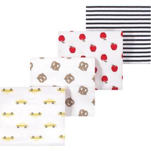 imageLuvable Friends Little Treasure Flannel Receiving Blankets 4pkBig City