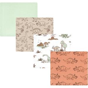 imageLuvable Friends Little Treasure Flannel Receiving Blankets 4pkDino Exploration