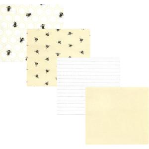 imageLuvable Friends Little Treasure Flannel Receiving Blankets 4pkGolden Bees