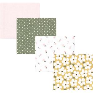 imageLuvable Friends Little Treasure Flannel Receiving Blankets 4pkGreen Garden