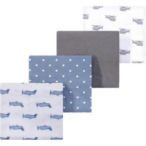 imageLuvable Friends Little Treasure Flannel Receiving Blankets 4pkHelicopter