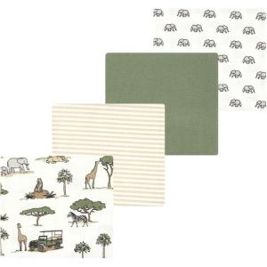imageLuvable Friends Little Treasure Flannel Receiving Blankets 4pkJungle Safari