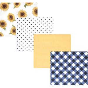 imageLuvable Friends Little Treasure Flannel Receiving Blankets 4pkSunny Floral