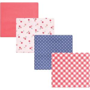 imageLuvable Friends Little Treasure Flannel Receiving Blankets 4pkSweet Cherries