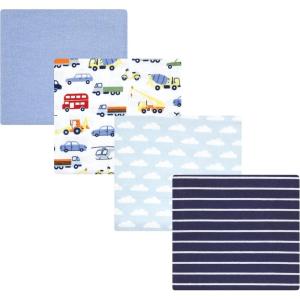 imageLuvable Friends Little Treasure Flannel Receiving Blankets 4pkVehicle Adventure