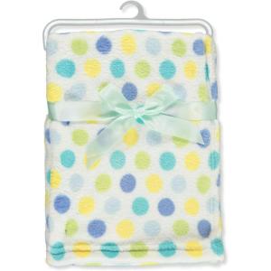imageLuvable Friends Unisex Baby Coral Fleece Blanket Gray Plaid One SizeBlue
