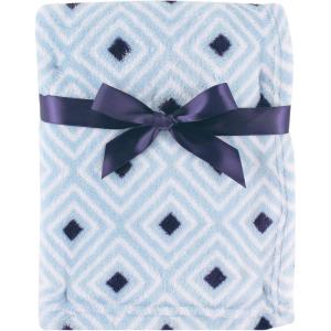 imageLuvable Friends Unisex Baby Coral Fleece Blanket Gray Plaid One SizeBlue Diamond