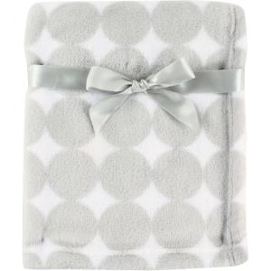 imageLuvable Friends Unisex Baby Coral Fleece Blanket Gray Plaid One SizeGray Dot