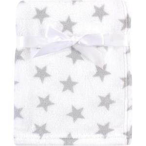 imageLuvable Friends Unisex Baby Coral Fleece Blanket Gray Plaid One SizeGray Star