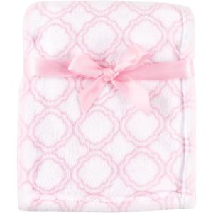 imageLuvable Friends Unisex Baby Coral Fleece Blanket Gray Plaid One SizePink Lattice