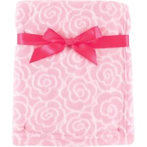 imageLuvable Friends Unisex Baby Coral Fleece Blanket Gray Plaid One SizePink Rose