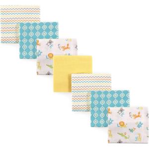 imageLuvable Friends Unisex Baby Cotton Flannel Receiving Blankets Rainbow 7Pack One SizeAbc 7pack