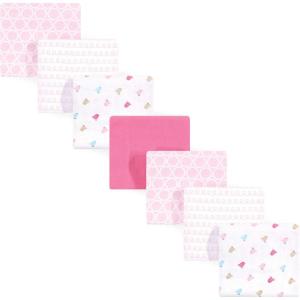 imageLuvable Friends Unisex Baby Cotton Flannel Receiving Blankets Rainbow 7Pack One SizeBirdies 7pack