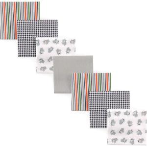 imageLuvable Friends Unisex Baby Cotton Flannel Receiving Blankets Rainbow 7Pack One SizeDog 7pack