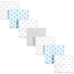 imageLuvable Friends Unisex Baby Cotton Flannel Receiving Blankets Rainbow 7Pack One SizeElephant 7pack