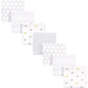 imageLuvable Friends Unisex Baby Cotton Flannel Receiving Blankets Rainbow 7Pack One SizeOwl 7pack