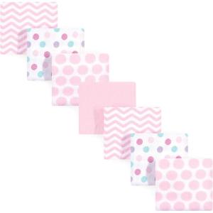 imageLuvable Friends Unisex Baby Cotton Flannel Receiving Blankets Rainbow 7Pack One SizePink Dots 7pack