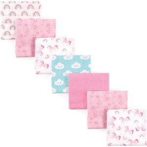 imageLuvable Friends Unisex Baby Cotton Flannel Receiving Blankets Rainbow 7Pack One SizeRainbow 7pack