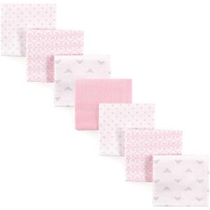 imageLuvable Friends Unisex Baby Cotton Flannel Receiving Blankets Rainbow 7Pack One SizeTiara 7pack