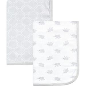 imageLuvable Friends Unisex Baby Cotton Swaddle Blanket Floral One SizeElephant