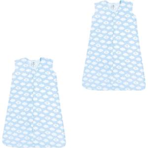imageLuvable Friends Unisex Baby Sleeveless Jersey Cotton Sleeping Bag Sack BlanketClouds Jersey 2pack
