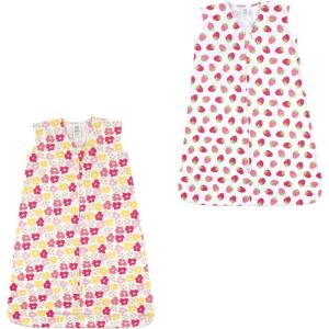 imageLuvable Friends Unisex Baby Sleeveless Jersey Cotton Sleeping Bag Sack BlanketFlowers Strawberry 2pack