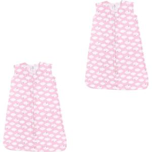 imageLuvable Friends Unisex Baby Sleeveless Jersey Cotton Sleeping Bag Sack BlanketGirl Clouds Jersey 2pack
