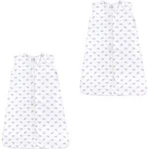 imageLuvable Friends Unisex Baby Sleeveless Jersey Cotton Sleeping Bag Sack BlanketGray Elephants Jersey 2pack