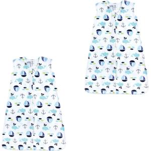 imageLuvable Friends Unisex Baby Sleeveless Jersey Cotton Sleeping Bag Sack BlanketOcean Jersey 2pack