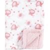 imageLuvable Friends Unisex Baby Plush Blanket with Sherpa Back Neutral Safari One SizeGirl Basic Elephant
